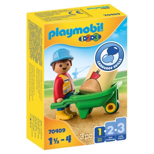 PLAYMOBIL Εργάτης με καροτσάκι PLAYMOBIL Εργάτης με καροτσάκι